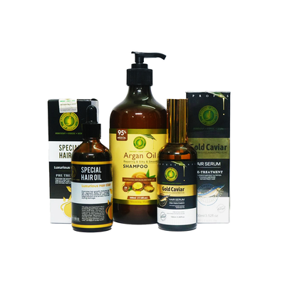 Hair Care Solution - 03 (Special Hair Oil + Gold Caviar Serum + Argan Shampoo )